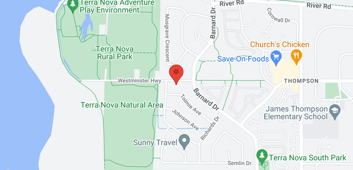 map of 3280 WESTMINSTER HIGHWAY